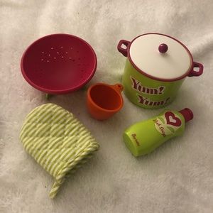 American Girl Bitty Baby Kitchen Ware Set